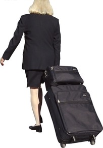 行李箱藏女子案：求一张一个女孩子手拉着红色行李箱的图片（不要卡通的）